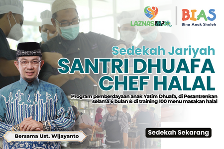 SEDEKAH JARIYAH SANTRI CHEF HALAL